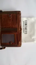 Wallet Short Coin Purse CONTACT'S Small Vintage Crazy Designer High-Quality Brand Horse-Cowhide