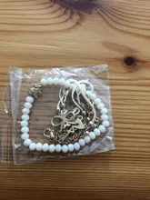Conjunto de pulsera de Luna y concha para mujer, colgante de corazón con mapa, cuentas de cristal, pulsera tipo cadena, regalo de joyería bohemio