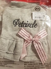 Coat Dress Teddy Poodle-Clothes Puppy Small-Pet Dog Winter Autumn with Letter Bowknot