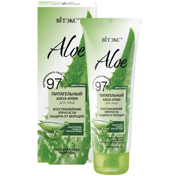 

Vitex aloe 97% nourishing aloe cream for face restoration of elasticity Vitex