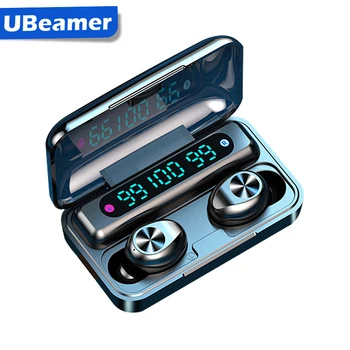 

Ubeamer F9 Bluetooth 5.0 Earphones Wireless Headphones With Microphone Sports Waterproof Headset 2200mAh Charging Box For iPhone