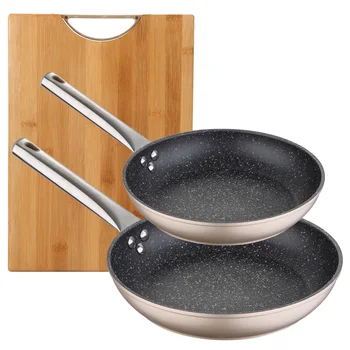 

Juego de sauce pans BERGNER (20,30cm) in aluminum forged and cutting table 35cm manufactured in grass bamboo collection Neon