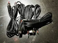 Conector de extensión de Cable de carga, 0,3 m/1m/2m, Cable de alimentación, 2 pines, USB 2,0 A, hembra, macho, 4 pines, DIY, 5V