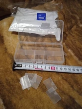 Caja de almacenamiento con bolsillos para señuelos de pesca, caja de 10 compartimentos para cebos de pesca, transparente, cuadrada