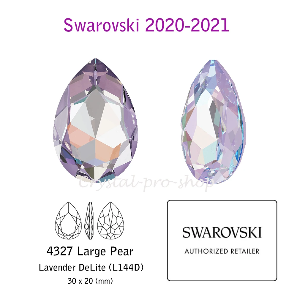 Lavender DeLite Новинка-) КАПЛЕВИДНАЯ капля(4327) DeLite причудливый Камень Кристалл от Swarovski элементы Стразы - Цвет: Lavender DeLite