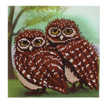 

БН-3221 Set for embroidery with beads Hobby & Pro's Pair of owls logo'