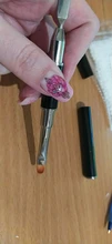 Espátula acrílica para uñas, herramienta de manicura, extensión de Gel UV, pincel para pintar Flores, 1 unidad