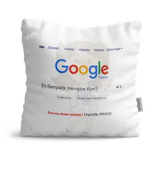 

Personalized Custom Google The Sympathetic Nurse White Satin Pillow-1