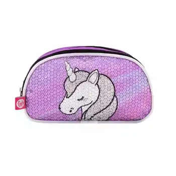 

Double lilac unicorn case with Led light and sequins