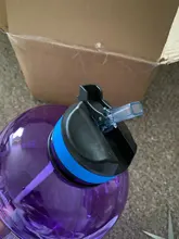 QuiFit-botella de agua de 3,78l, 2,2 L, 1,3 L, 128oz, galón, con pajita de plástico transparente, herramienta de gimnasio, jarra, taza deportiva gratis de BPA