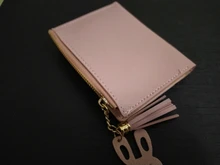 Billetera corta con cremallera para mujer, monedero con paneles a la moda, tarjetero de cuero