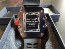 Reloj deportivo con esfera grande para hombre, cronógrafo de cuarzo, militar, dorado, de lujo, Hip-Hop