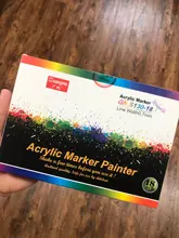 Gn-Rotuladores acrílicos de pintura acrílica, bolígrafos ideales para rotular tazas de porcelana, vidrio, roca, cerámica, lienzos de tela, o madera, 12 o 18 colores, de 0,7mm