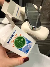 Soap-Holder Free-Rustproof-Sponge-Holder Magnetic Bathroom 1PC for Lavatory Home OUNONA