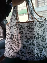 Bolso plegable de dibujos animados de Disney, bolsa de almacenamiento de gran capacidad de 50x60cm, verde, con dibujos animados, para ir de compras