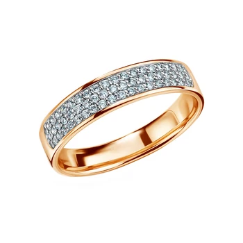 

Gold ring with diamonds sunlight sample 585