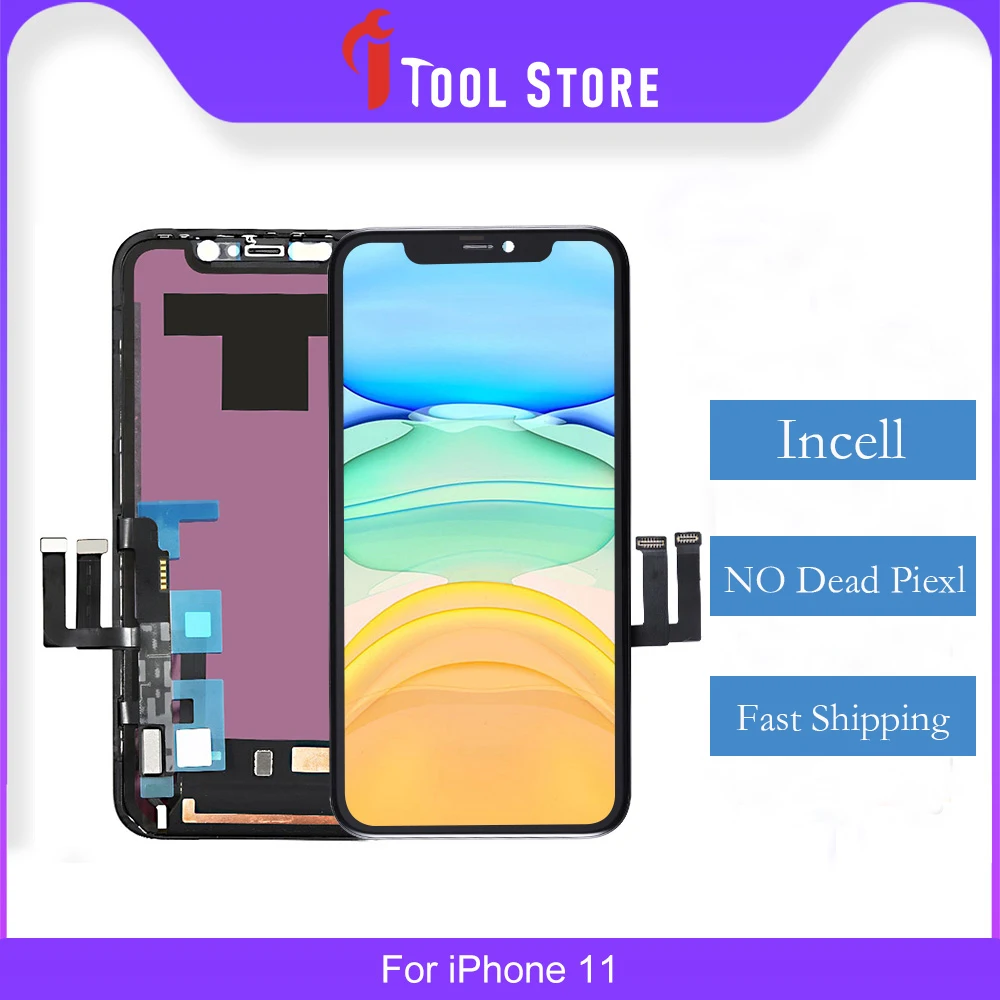ЖК дисплей класса AAA +++ для iPhone 11 Retina с 3D сенсорным экраном дигитайзер в сборе