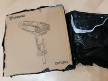 DEKO-pistola de calor eléctrica avanzada, 220V, 2000W, 2 temperaturas variables, con cuatro boquillas, accesorios, herramienta eléctrica