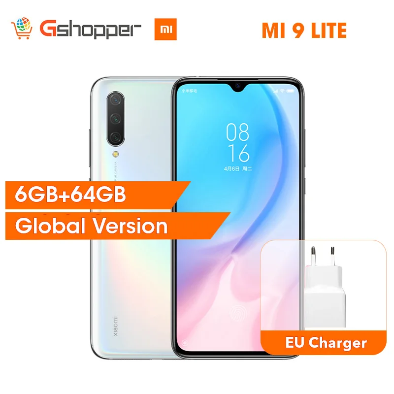 Глобальная версия Xiaomi Mi 9 Lite 6GB 64GB Смартфон Snapdragon 710 48MP Тройная камера 32 МП фронтальная камера полный экран(CC9