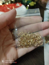 Anillo abierto de 7 colores de 6mm para fabricación de joyas, 100 Uds., nuevo producto 2020