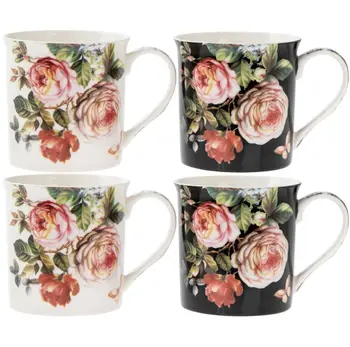 

Set of mugs damascus rose 4 pcs 275 ml