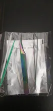 Pinzas de pestañas de acero inoxidable, pinzas profesionales para extensión de pestañas, pinzas para cejas, pinzas rectas y curvadas, herramientas de maquillaje, 1 Uds.