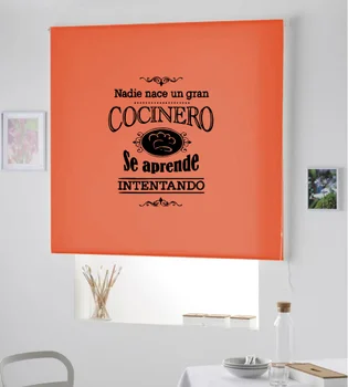 

Blind Iroa roll for kitchen/Nobody is born Chef! ROLLER BLINDS TRANSLUCENT! (ORANGE 100X175)