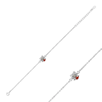

KUTAYDAN 925 Sterling Silver Zircon Stone Cabochons Child Of Wristbands