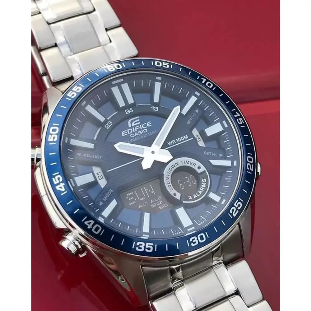 Casio Edifice EFV-C100D-2AVDF мужские часы брендовые Роскошные Кварцевые водонепроницаемые спортивные военные часы relogio masculino