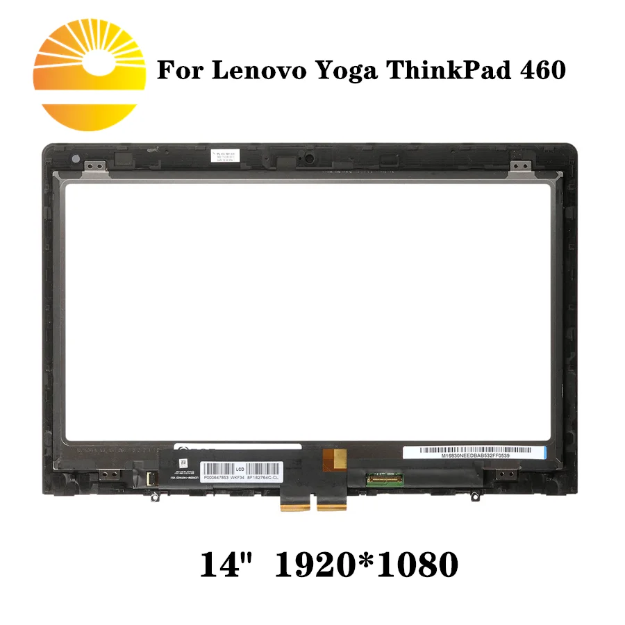 Для lenovo Yoga ThinkPad 460 20EM001QUS сенсорный ЖК-экран дигитайзер рамка в сборе