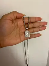 Colgante con letras iniciales para mujer y hombre, A-Z con 26 dijes, Color oro rosa y plata, joyería con letras de amor, solo para regalo, GPM05