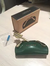 Moderno-Nuevo llavero de cuero genuino billetera llave inteligente DIY EDC bolsillo coche llavero soporte organizador de llaves