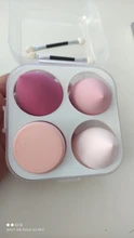 esponja maquillaje, XISHOW-esponja para maquillaje, licuadora de belleza, base de maquillaje en polvo, colorete, accesorios de maquillaje, herramienta, huevo de belleza, 1/4 Uds.