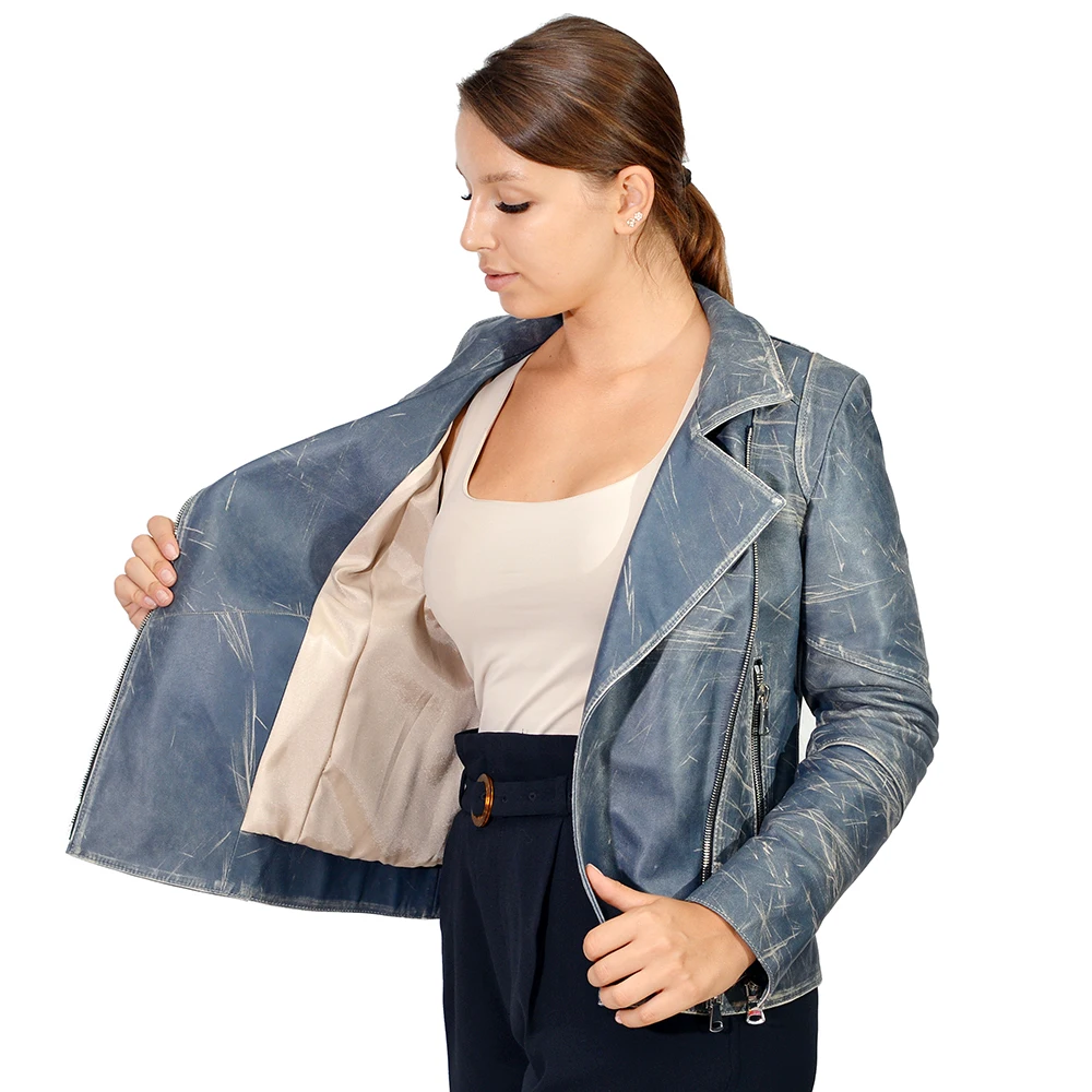 Zoramotti,Leather Jacket,Genuine Leather,Lambskin,Classic,quality,Natural Leather,Keeps,Warm