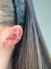 Rock Vintage-pendientes con Clip y borlas para mujer, Piercing falso, hueso del oído, regalos de joyería