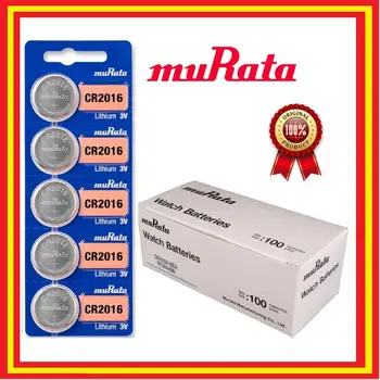

Boton batteries Sony Murata CR2016 original lithium battery 3V blister 5X units