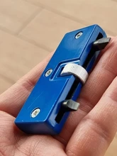 Llave para mesa de dos garras para reloj, cubierta trasera, herramienta abierta, llave removedora Rectangular ajustable, Kit de reparación de reloj