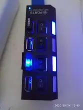Usb-3.0 Hub Splitter Switch Expander Power-Adapter Usb3-Hub Multi-Usb 4/7-Port for PC