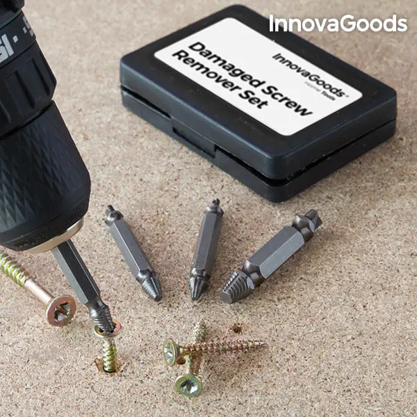 InnovaGoods инструмент для удаления поврежденных винтов(упаковка из 4