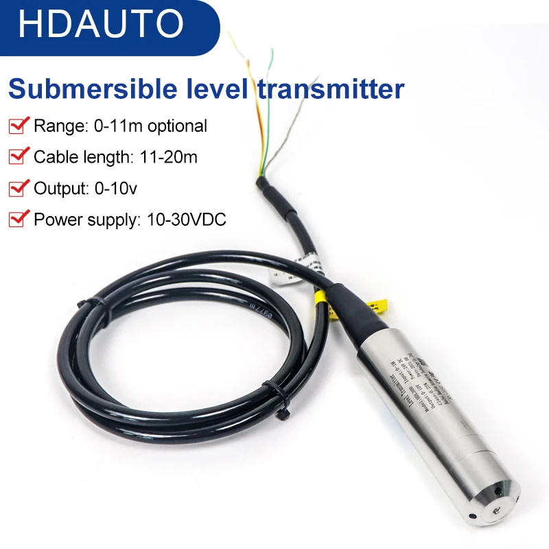 1120m 010v pressure probe for level measurement throwin type