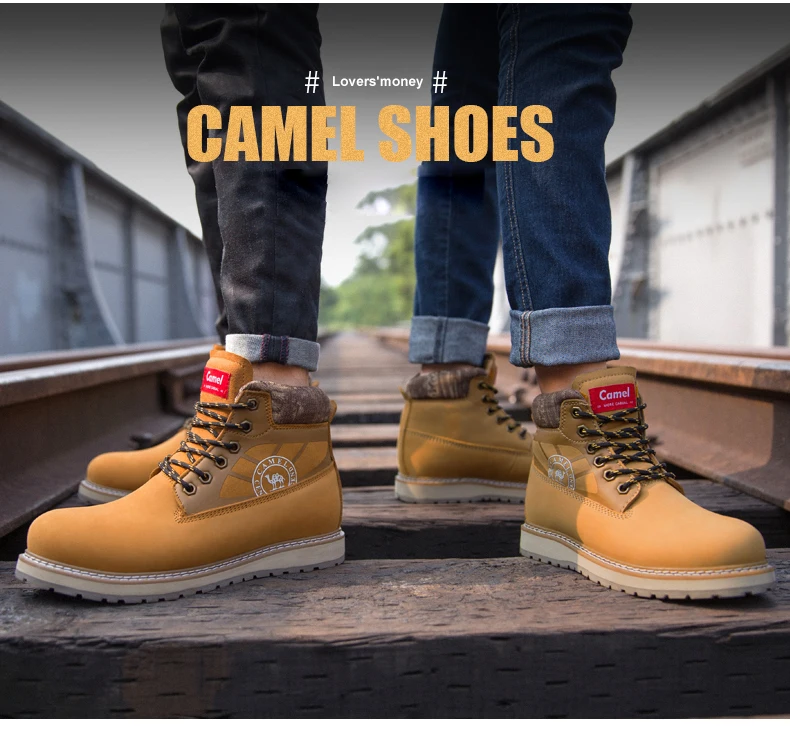 CAMEL/Мужская обувь из натуральной кожи; Пара моделей; модные полуботинки martin; рабочие ботинки из воловьей кожи; Мужская и женская обувь