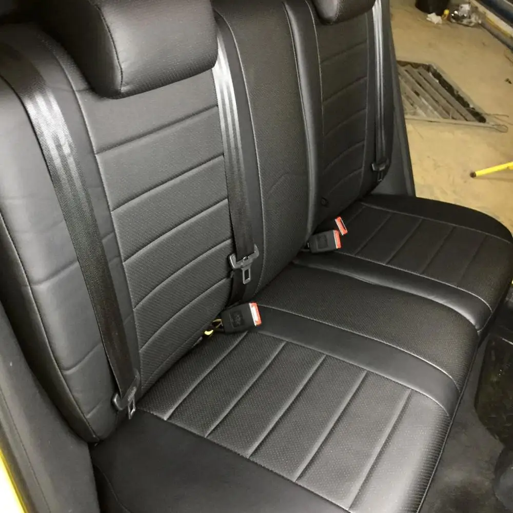 Для Skoda Fabia II Hb/Wag с 2007 2014 гв. (разд. задн. спин.) модельные чехлы на сиденья из экокожи