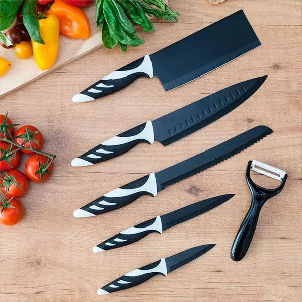 Ножи Cecotec Top Chef Black C01024(6 шт