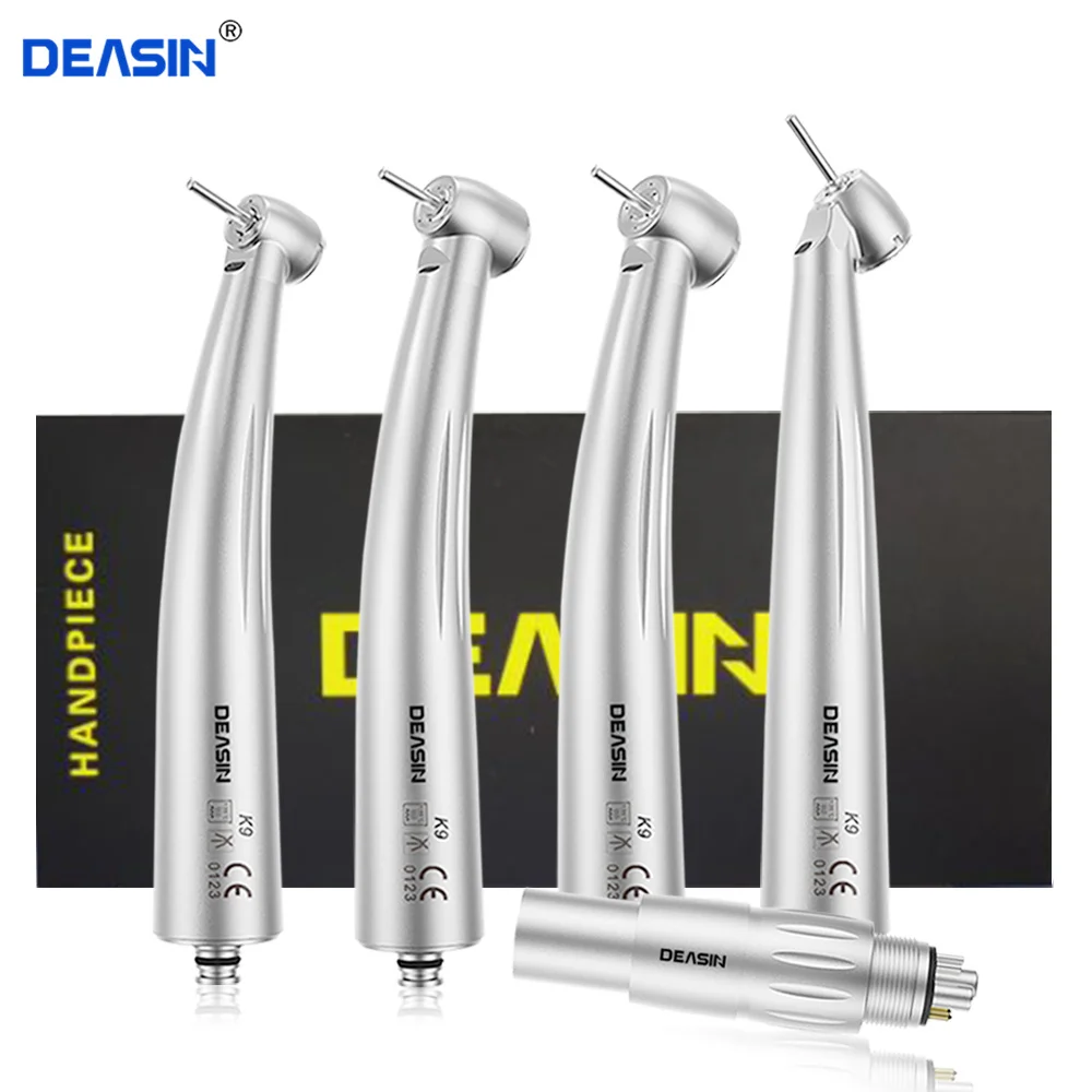 

Dental Optical Fiber LED Turbine High Speed Handpiece 4 Water Spray compatible N type quick coupling