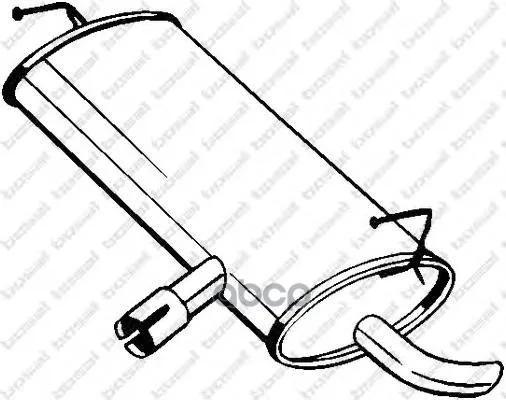 Exhaust Muffler End Bosal. 145203