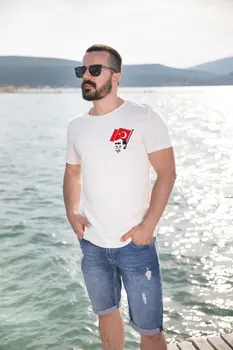 

Angemiel Wear Turkish Flag Ataturk Cotton White Men 'S T-Shirt