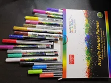 Gn-Rotuladores acrílicos de pintura acrílica, bolígrafos ideales para rotular tazas de porcelana, vidrio, roca, cerámica, lienzos de tela, o madera, 12 o 18 colores, de 0,7mm