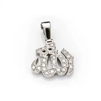 

925 sterling Silver Allah Written Lady Necklace