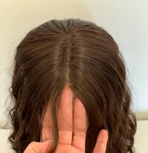 Pelucas frontales de encaje sintético para mujeres negras, pelo largo ondulado Natural, Color marrón y negro, X-TRESS resistente al calor