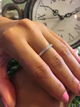 Anillo de amor de Zircón hueco para mujer, sortija de amor con nudo de lazo Chapado en plata para Dedo de árbol para pareja, joyería de compromiso para boda